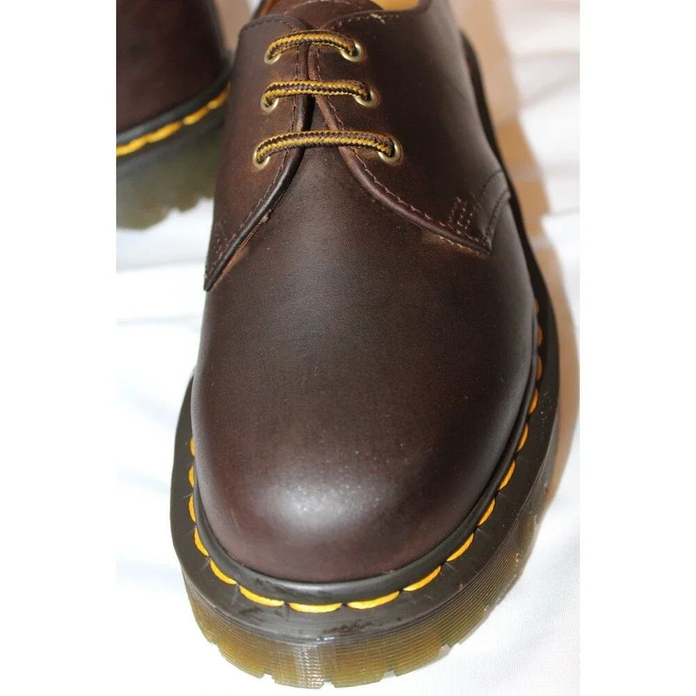 DR MARTENS 1461 WOMEN'S BEX LEATHER OXFORD BROWN CRAZY HORSE‎